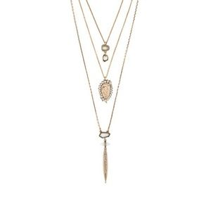 African Plains Three-Row Convertible Necklace